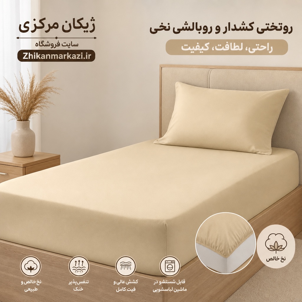 ست کاور تشک و روبالشی