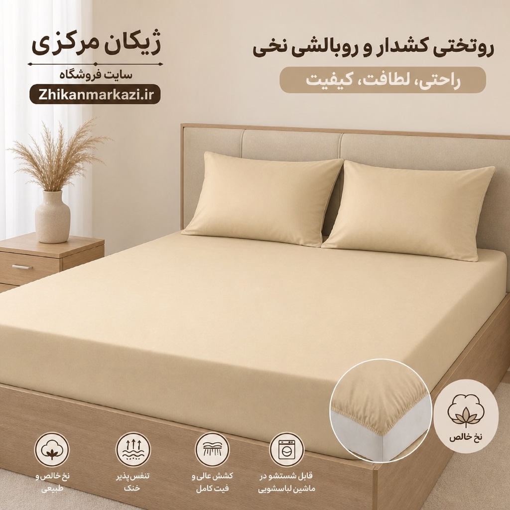 ست کاور تشک و روبالشی