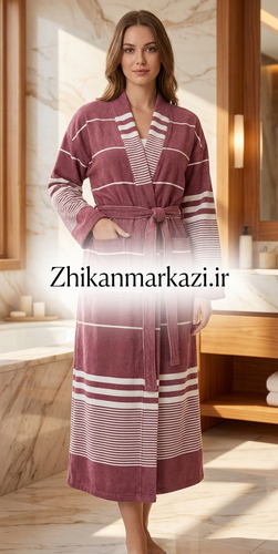 حوله تنپوش نخی یزدی عنابی(زنانه/مردانه)
