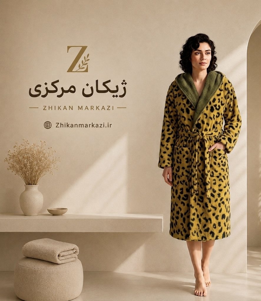 حوله تنپوش پلنگی ترک سایز مدیوم