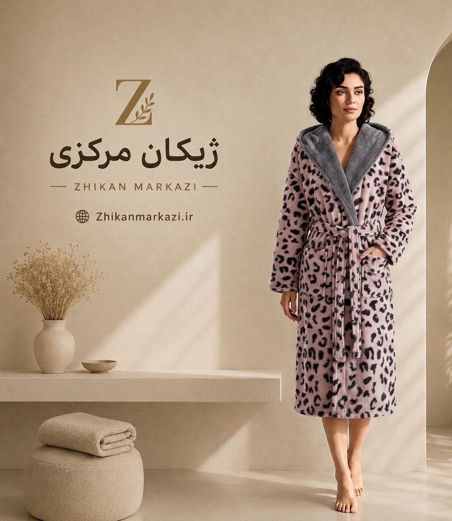حوله تنپوش پلنگی ترک سایز لارج