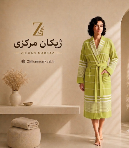 حوله تنپوش نخی یزدی سبز(زنانه/مردانه)