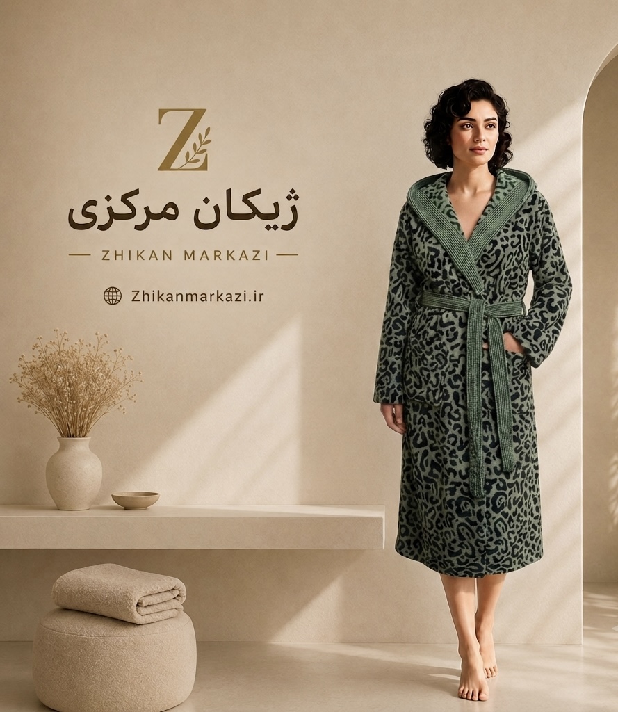 حوله تنپوش پلنگی ترک لارج