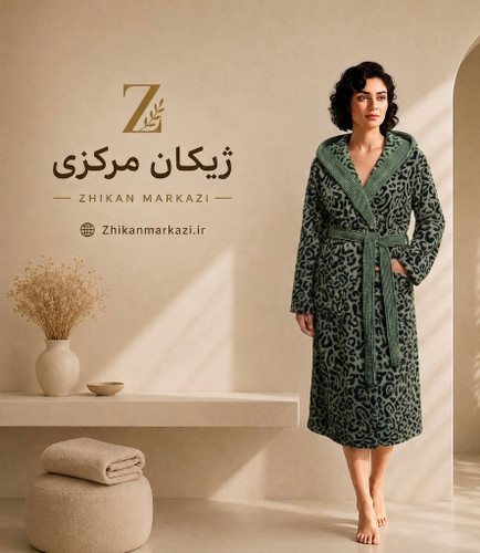 حوله تنپوش پلنگی ترک ۲ایکس لارج سبز رنگ