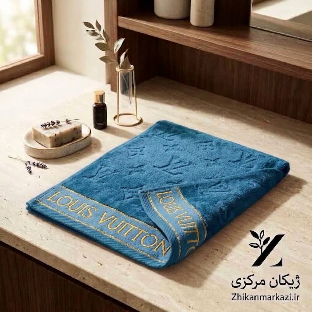 حوله دست و صورت کوچک ۵۵×۳۰ | مناسب استفاده روزمره | آبی