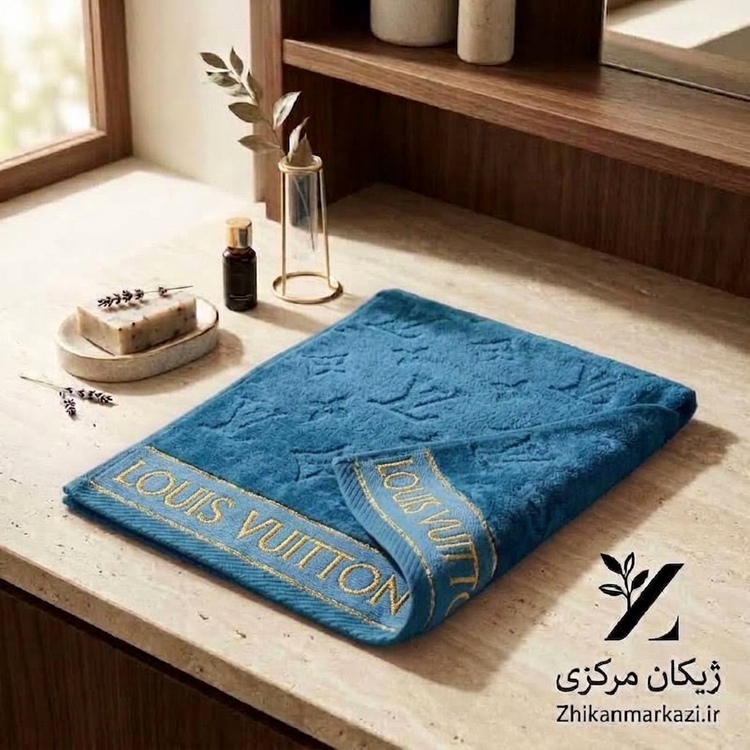 حوله دست و صورت کوچک ۵۵×۳۰ | مناسب استفاده روزمره | آبی